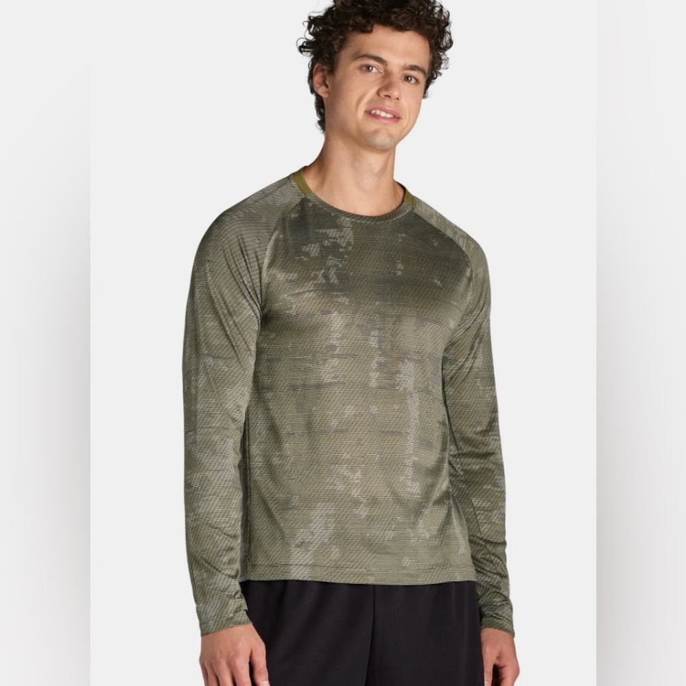 ATHLETIC WORKS Mens Size 3XL 54-56 Jacquard Active T-Shirt Lightweight New